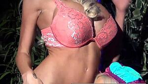 2 hot blondes share halloween scare 😈