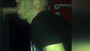 i sucked a BIG COCK in the glory hole and got a MASSIVE CUMSHOT