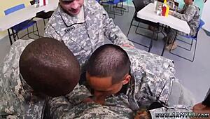 Gay Men With Big Pines Get Drilled By Sergeant!