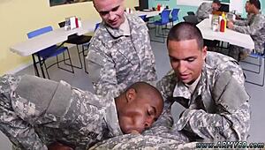 Gay Men With Big Pines Get Drilled By Sergeant!