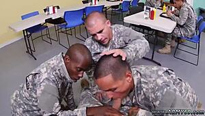 Gay Men With Big Pines Get Drilled By Sergeant!