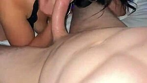 Barbie deepthroats a massive cock in POV.