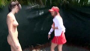 Teens endure nude hazing outdoors in a college party