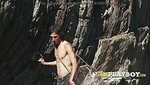 She says, 'Horny fisherman, finger me now!'