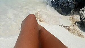 Extreme Hot Slut Plays with Outdoor Ass and Pussy