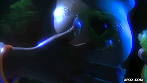 Asian milf Jessica pleasures herself with a glass toy in heels