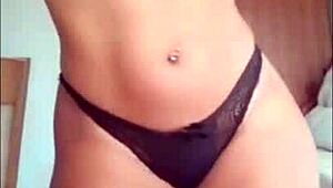 Isablla, the big booty latina, shows her ebony ass in part 3.