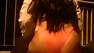 Adorable brunette shows off her legs in a casual pose