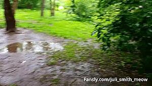 Juli Smith Meow Flashing Tits and Ass in City Streets