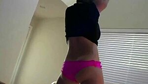 Blonde Babe Teases with Curves, Tits, and Ass