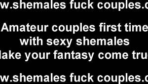 we love fucking her tight tranny ass in group action