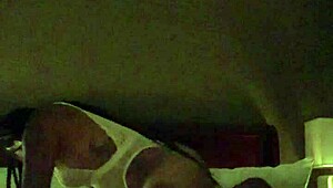 Bday sex with a hot baddie in lingerie riding hard. Her slutty ass takes it missionary!