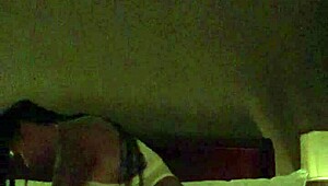 Bday sex with a hot baddie in lingerie riding hard. Her slutty ass takes it missionary!