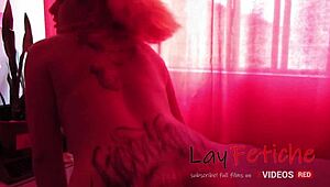 Teen exhibitionist performs bent over in homemade video