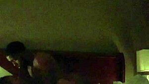 Bday sex with a hot baddie in lingerie riding hard. Her slutty ass takes it missionary!