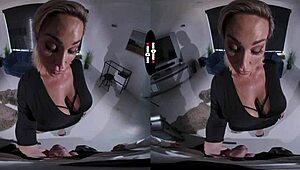 listen to my orders in dark vr room for shaved pov handjob blowjob hardcore