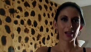 Slave Chastity Device Under Femdom Bondage