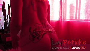 Teen exhibitionist performs bent over in homemade video