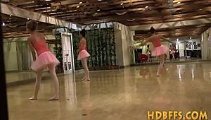 why are these teen ballerinas fingering each other?