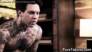 man, i got this tattooed goth babe bent over doggystyle assfucked!