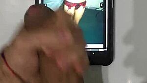 Cumtribute for bigcockgirls123 features a petite 18+ babe with cute boobs getting a handjob on her big cock and monster cock, ending in a cumshot.