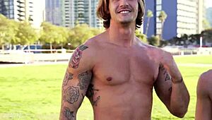 Oh wow, Clark pounds Tristan's tight ass bareback in intense gay action! Watch them moan and thrust wildly together.