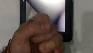 Cumtribute for bigcockgirls123 features a petite 18+ babe with cute boobs getting a handjob on her big cock and monster cock, ending in a cumshot.