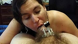 beg for my teasing blowjob while in chastity