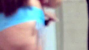 electrician with big dick fucks hot client teasing in short shorts