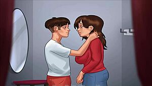 why don't you squeeze those big tits in this anime hentai game?