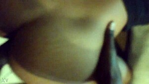 Ebony Beauty Feels Intense Pleasure During Backshots With Black Cock