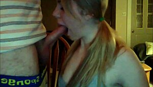 Girlfriend With Pigtails Sucks And Gets Facial!