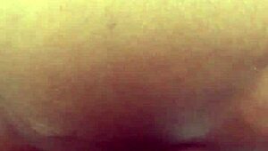 Teen ebony amateur bends over for deep slow doggystyle thrusting at home