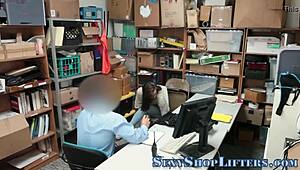 Teen Thieves Caught Sucking Monster Cock in Group Scene