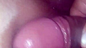 chubby girl feels intense pleasure from dildo on wet fat ass
