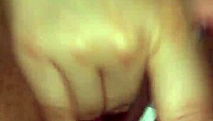 latina amateur explores her body gently