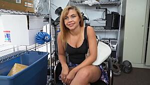 i'm so horney as a latina gettin fucked by the directer with slaps, masturbation, and hardcore cfnm