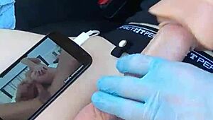 hot guy masterbating with fleshlight pocket pussy and shooting cum