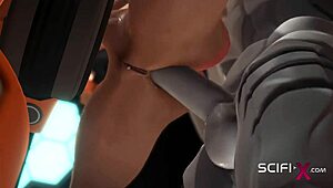 Sci-Fi Android Cuffed Hottie