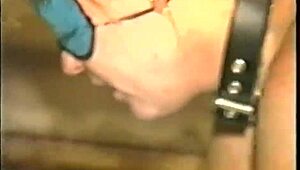 Wow! Young SuziSoumise bound and used by three hungry men!