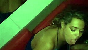 amateur sucks my dick in the cabin for intense blowjob action