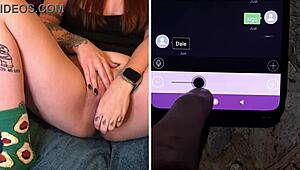 He controls my orgasms from work and makes me squirt