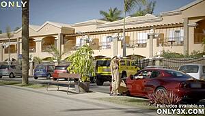 only3x brings blonde alyssia kent for outdoor penthouse fun