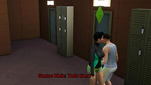 Chico fucks a stranger and her mom in the sims game