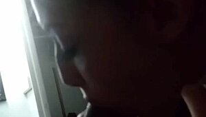 Ex-girlfriend gags on deepthroat with massive black cock