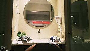 Blonde milf shows off her sexy body