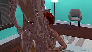 Watch Her Get Fucked Rough With Strapon!