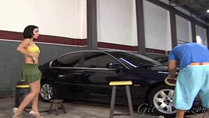 Loupan was cleaning his car when seduced by the young girl