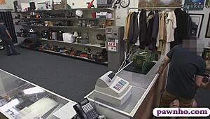 Babe got pounded hard by pawn dude for tiara cash! 😜