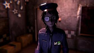 Girl Fucks Guy in Hentai Game with Ripped Clothes and Teasing.